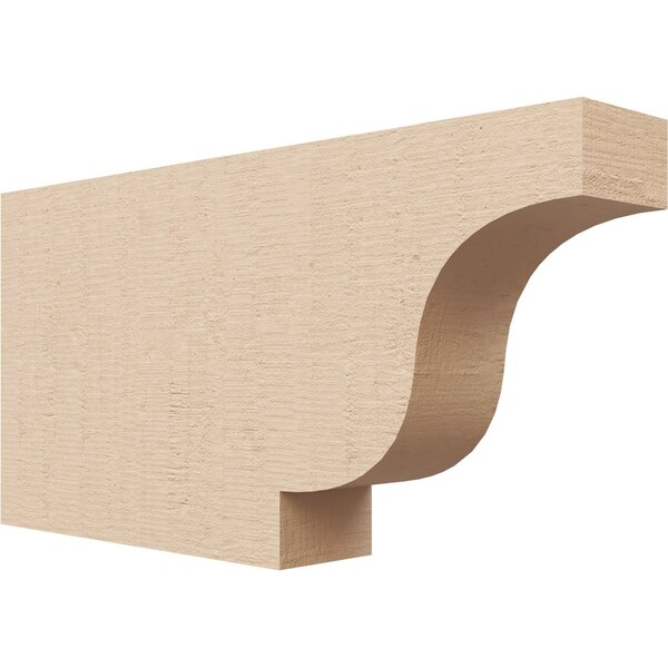 Ekena Millwork 2in. W x 6in. H x 12in. L Newport Woodgrain TimberThane Rafter Tail, Primed Tan RFTUR02X06X12NEWRCPR - main